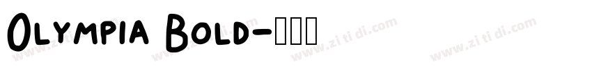0lympia Bold字体转换